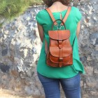 Leather Backpack, medium size
