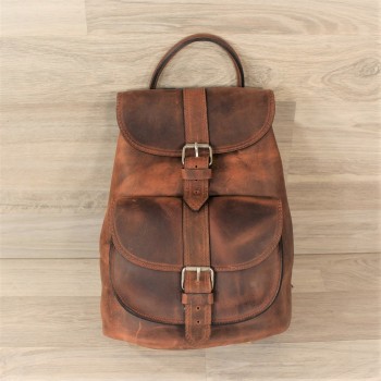 Leather Backpack, medium size