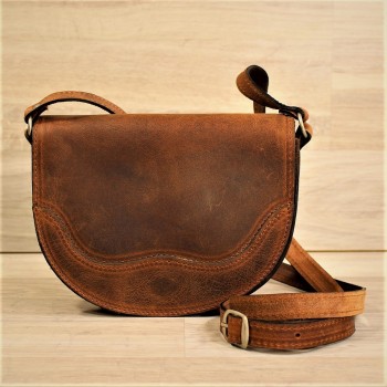 Mini Leather Bag for women's "Moon"