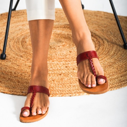 Braided Leather Sandals